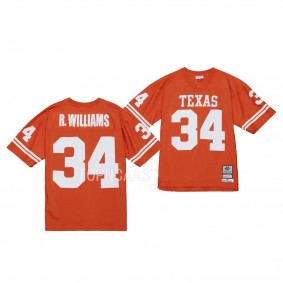 Legacy Football Ricky Williams Texas Longhorns #34 Orange At Austin 1998 Jersey Men's