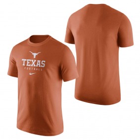 Texas Longhorns Team Issue Performance T-Shirt Texas Orange