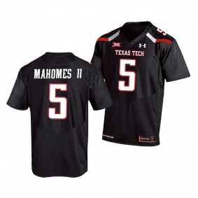 Texas Tech Red Raiders Patrick Mahomes II Black College Football Replica Jersey Men's