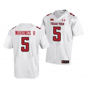 Texas Tech Red Raiders Patrick Mahomes II White College Football Replica Jersey Men's