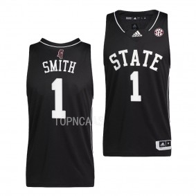 Mississippi State Bulldogs Tolu Smith Swingman Basketball uniform Black #1 Jersey