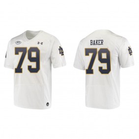 Tosh Baker Notre Dame Fighting Irish Replica College Football Jersey White