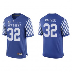 Trevin Wallace Kentucky Wildcats Replica Game Football Jersey Royal