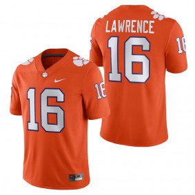 Trevor Lawrence Clemson Tigers Player Game Jersey Orange