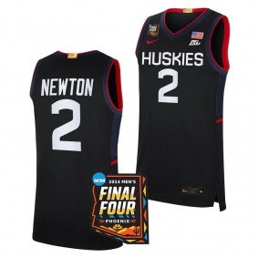 Tristen Newton UConn Huskies #2 Navy 2024 NCAA March Madness Final Four Jersey Men Elite Basketball