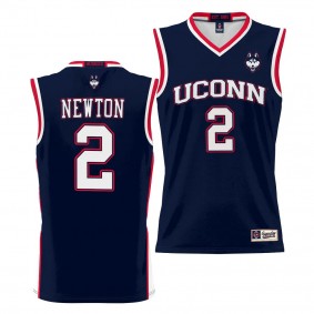 UConn Huskies Tristen Newton Navy #2 NIL Basketball Jersey Lightweight Unisex