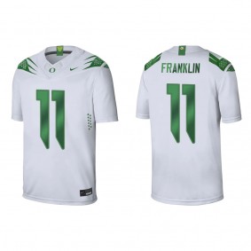 Troy Franklin Oregon Ducks Game Jersey White