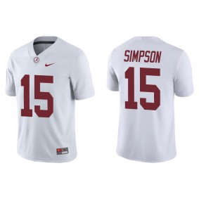 Ty Simpson Alabama Crimson Tide Nike Game College Football Jersey White