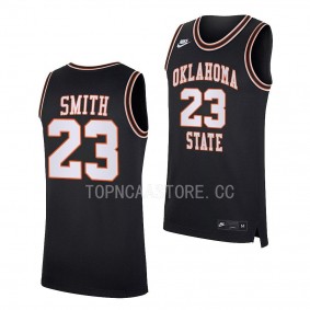 Tyreek Smith Oklahoma State Cowboys #23 Black Retro Basketball Jersey 2022-23 Replica