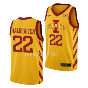 Tyrese Haliburton Iowa State Cyclones #22 Gold College Basketball Jersey