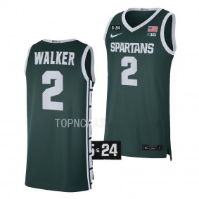 Tyson Walker #2 Michigan State Spartans Limited Basketball Jersey Green