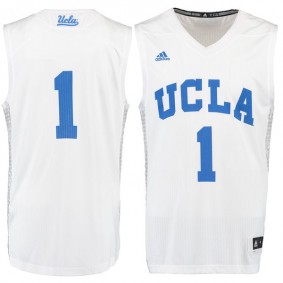 Male UCLA Bruins #12 White Basketball Jersey