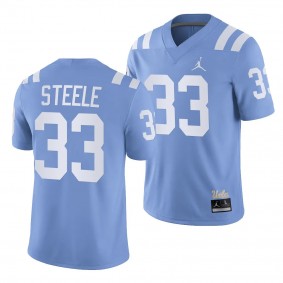 Carson Steele UCLA Bruins Alternate Game #33 Jersey Men's Light Blue Football Uniform