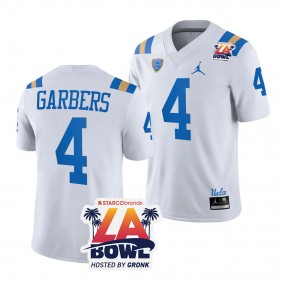 UCLA Bruins 2023 LA Bowl Ethan Garbers #4 White Men's Football Jersey