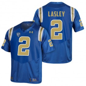 UCLA Bruins Jordan Lasley #2 Royal College PAC-12 2017 Season New Under Armour Player Jersey