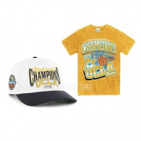 Ucla Bruins Yellow White Vintage NCAA Chapms Set Arch Hitch Hatadjustable Unisex T-Shirt