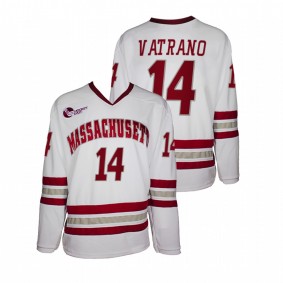 Frank Vatrano UMass Minutemen White Alumni Player College Hockey Jersey