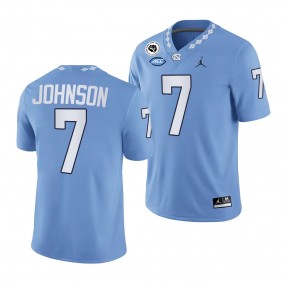 Max Johnson North Carolina Tar Heels College Football Blue Men 7 Jersey 2024