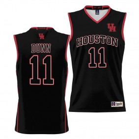 Houston Cougars Damian Dunn NIL Basketball Black Lightweight Jersey Unisex