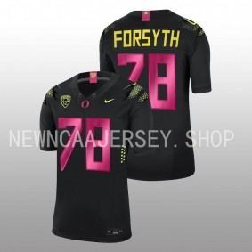 Alex Forsyth Oregon Ducks Breast Cancer Awareness 2022-23 Black Unisex Jersey Alternate Limited