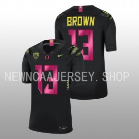 Anthony Brown Oregon Ducks Breast Cancer Awareness 2022-23 Black Unisex Jersey Alternate Limited