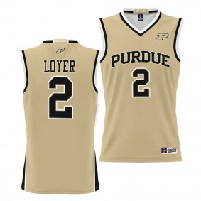 Purdue Boilermakers Fletcher Loyer NIL Basketball Gold Lightweight Jersey Unisex