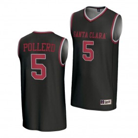 Santa Clara Broncos Olivia Pollerd Womens Basketball Black NIL Lightweight Jersey Unisex