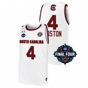 South Carolina Gamecocks Aliyah Boston Unisex White 2022 March Madness Final Four NCAA Women's Basketball Jersey