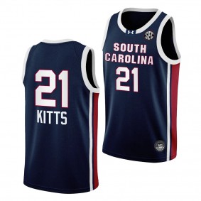 South Carolina Gamecocks Chloe Kitts 2023-24 Women's Basketball Black Away Jersey Unisex