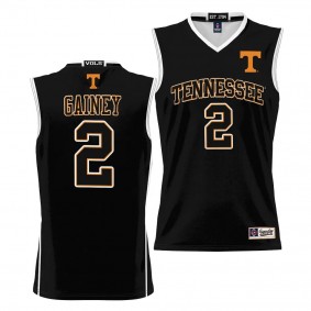 Tennessee Volunteers Jordan Gainey NIL Basketball Black Lightweight Jersey Unisex