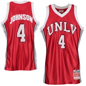 Male UNLV Rebels #4 Red Basketball Jersey