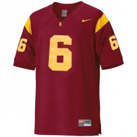 Youth USC Trojans #6 Mark Sanchez Red Football Jersey