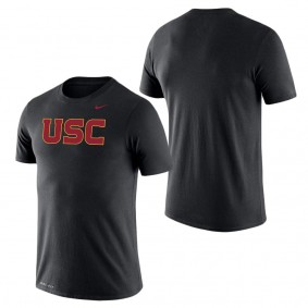 USC Trojans School Logo Legend Performance T-Shirt Black