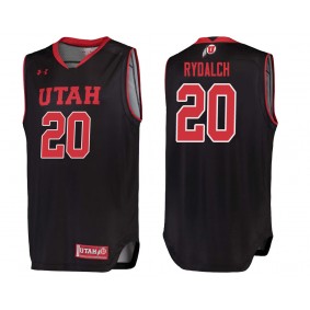 Utah Utes #20 Black College Basketball Beau Rydalch Jersey