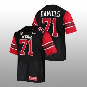 Utah Utes Braeden Daniels #71 Jersey Black College Football