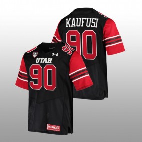 Utah Utes Devin Kaufusi #90 Jersey Black College Football