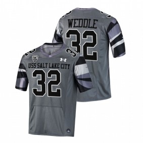 Utah Utes Eric Weddle #32 Alternate Jersey Gray USS Salt Lake City