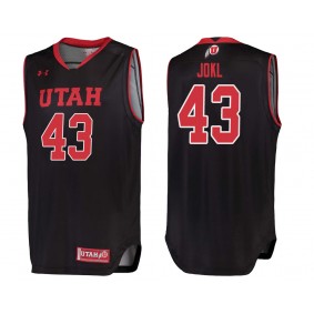 Utah Utes #43 Black College Basketball Jakub Jokl Jersey