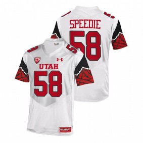 Utah Utes Mac Speedie #58 NFL Alumni Jersey White College Football