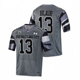 Utah Utes Marquise Blair #13 Alternate Jersey Gray USS Salt Lake City