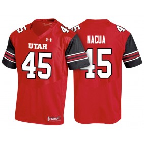 Utah Utes #45 Red College Football Samson Nacua Jersey