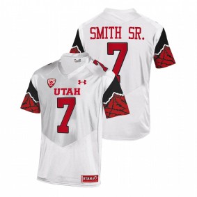 Utah Utes Steve Smith Sr. #7 NFL Alumni Jersey White College Football