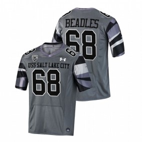 Utah Utes Zane Beadles #68 Alternate Jersey Gray USS Salt Lake City