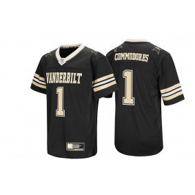 #1 Vanderbilt Commodores Black Colosseum Hail Mary II Football Jersey