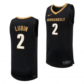 Vanderbilt Commodores Ven-Allen Lubin Replica Basketball uniform Black #2 Jersey