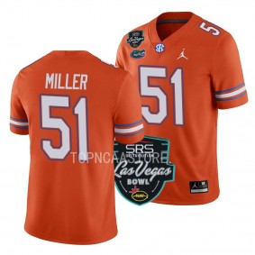 Florida Gators Ventrell Miller Orange 2022 Las Vegas Bowl Alternate Football Tee