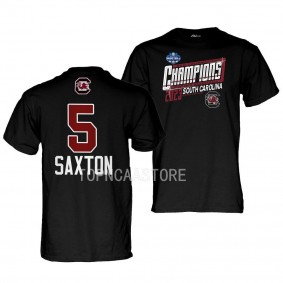 Victaria Saxton Locker Room 2023 Sec Womens Basketball Conference Tournament Champs Black T-Shirts