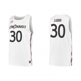 Viktor Lakhin Cincinnati Bearcats College Replica Basketball Jersey White