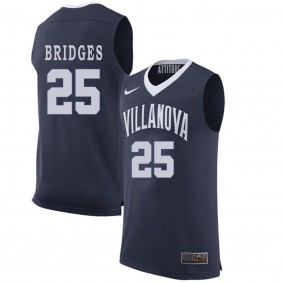 Mikal Bridges #25 Navy Blue College Basketball Villanova Wildcats Jersey