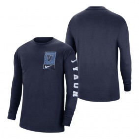 Villanova Wildcats Nike Seasonal Max90 2-Hit Long Sleeve T-Shirt Navy